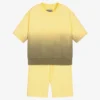 Il Gufo Boys Yellow Cotton Jersey Shorts Set