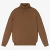 Il Gufo Brown Wool Roll Neck Sweater