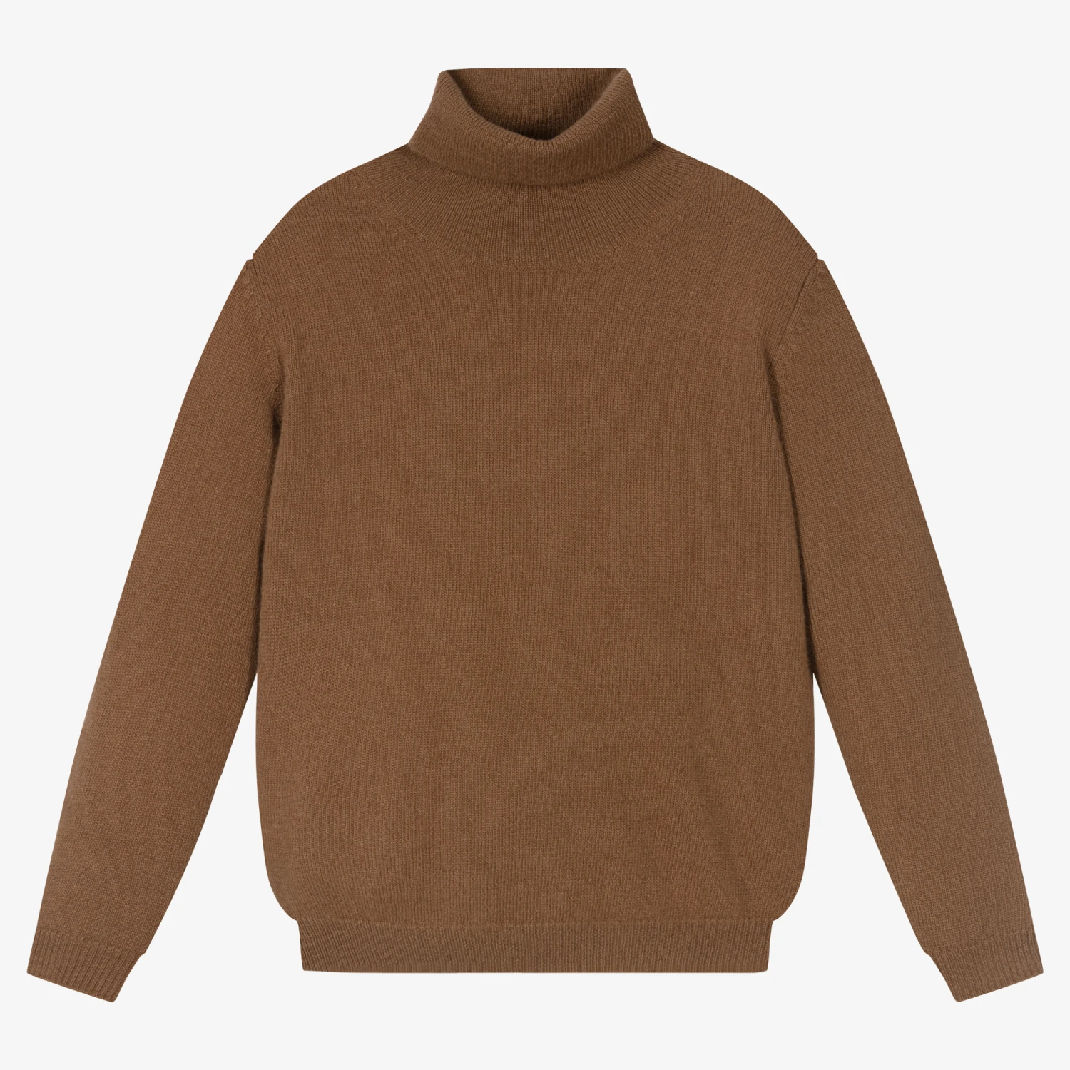 Il Gufo Brown Wool Roll Neck Sweater 1 Il Gufo Brown Wool Roll Neck Sweater