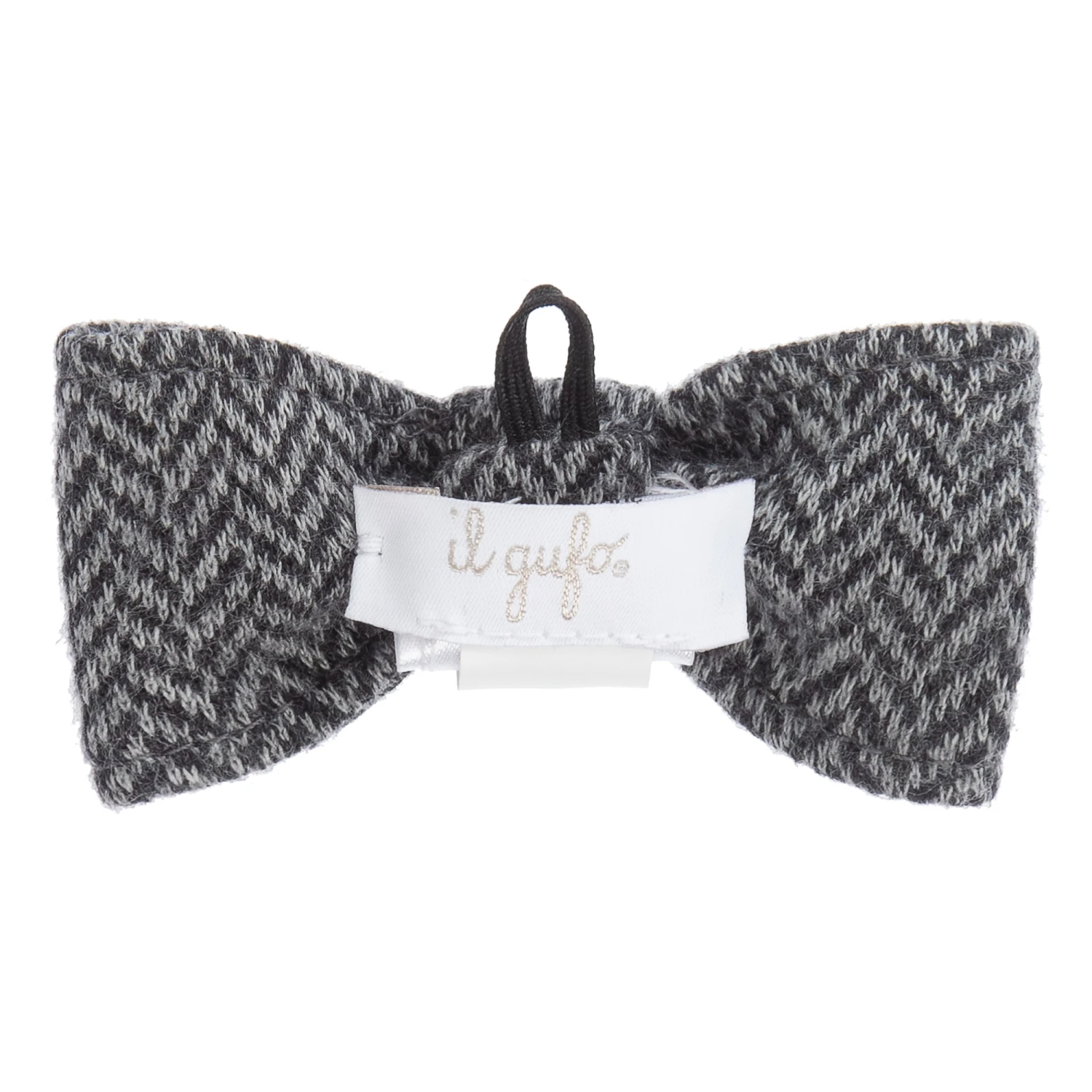 Il Gufo Grey Flannel Bow Tie 2 Il Gufo Grey Flannel Bow Tie - Image 2