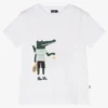 Il Gufo White Tennis Crocodile T-Shirt
