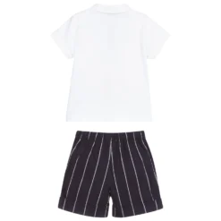 Il Gufo White Top & Blue Shorts Set -Outlet Little Gents Set Store il gufo white top blue shorts set 364819 c451a141327196d5b87b40e68547fca3fa999bec