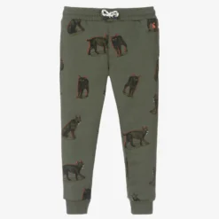 Joules Boys Green Cotton Joggers