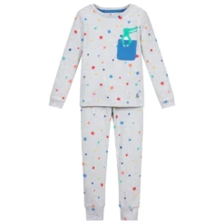 Joules Boys Grey Jersey Pyjamas