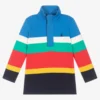 Joules Boys Striped Cotton Zip-Up Top