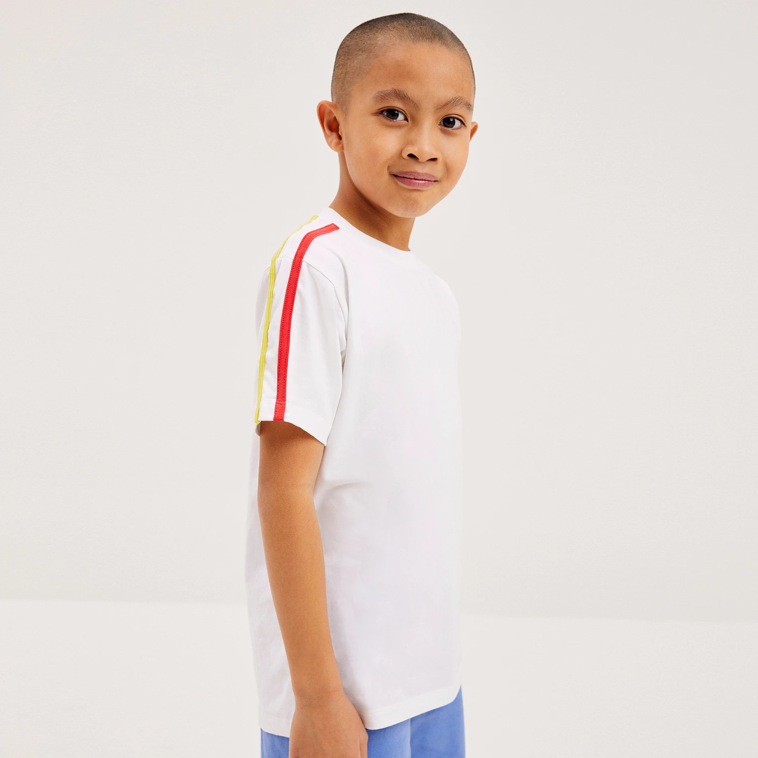 Joyday Boys White Cotton T-Shirt 2 Joyday Boys White Cotton T-Shirt - Image 2