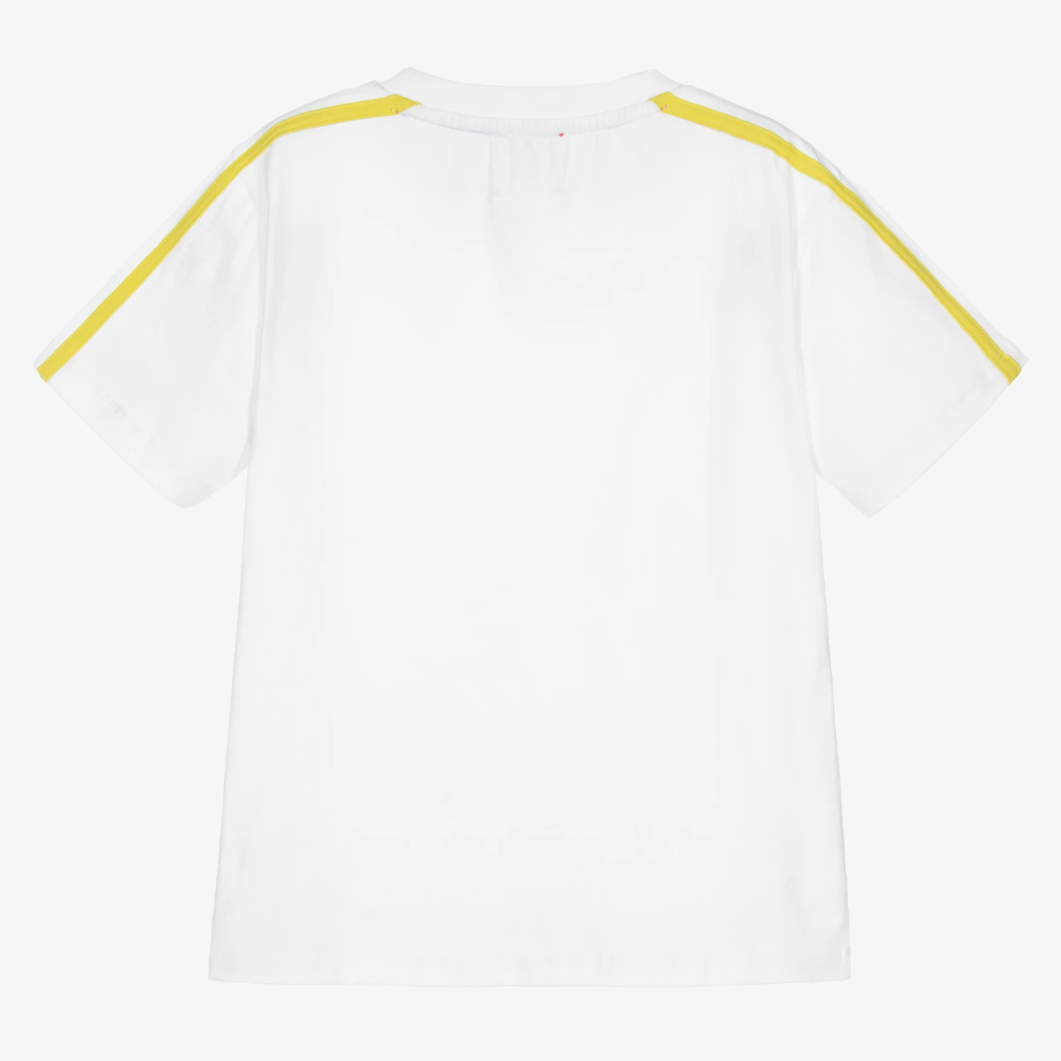 Joyday Boys White Cotton T-Shirt 3 Joyday Boys White Cotton T-Shirt - Image 3