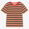 Joyday Red Striped Cotton T-Shirt