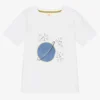 Joyday White Cotton Planet & Stars T-Shirt