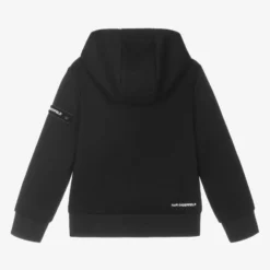 KARL LAGERFELD KIDS Boys Black Logo Hoodie -Outlet Little Gents Set Store karl lagerfeld kids boys black logo hoodie 468103 d2189417871bb12fd27ece53fd01f2b47326c2cb