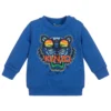 KENZO KIDS Blue Tiger Cotton Sweatshirt