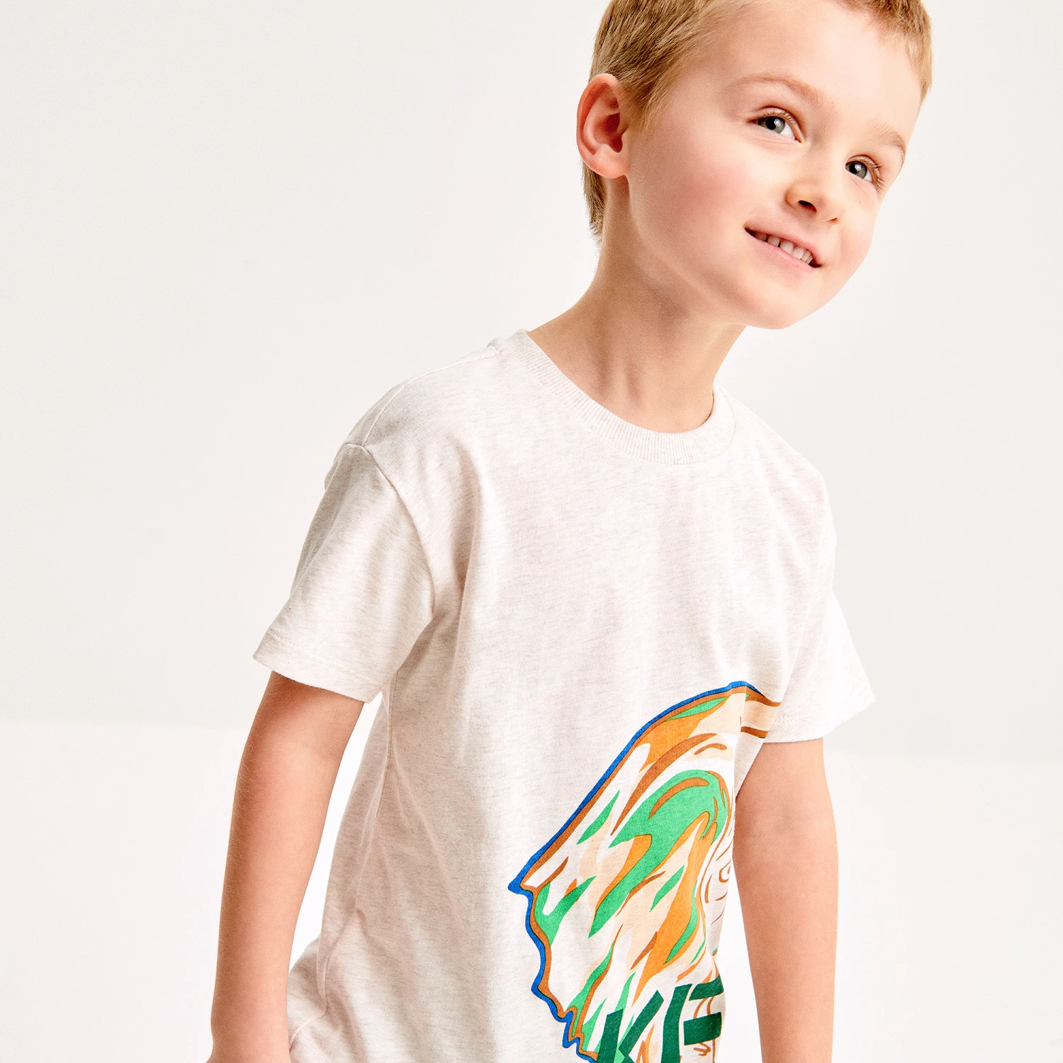 KENZO KIDS Boys Beige Cotton Elephant T-Shirt 4 KENZO KIDS Boys Beige Cotton Elephant T-Shirt - Image 4