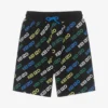 KENZO KIDS Boys Black Cotton Logo Shorts