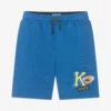 KENZO KIDS Boys Blue Logo Shorts