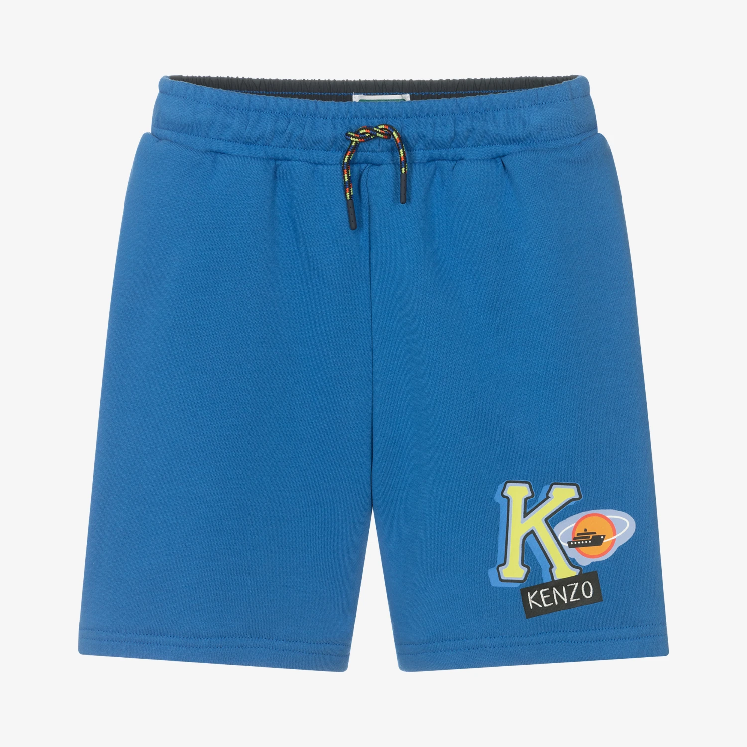 KENZO KIDS Boys Blue Logo Shorts 1 KENZO KIDS Boys Blue Logo Shorts