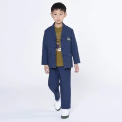 KENZO KIDS Boys Blue Striped Seersucker Trousers -Outlet Little Gents Set Store kenzo kids boys blue striped seersucker trousers 502204 6042694aa53f4840543b92026b2f6261364ced8a outfit