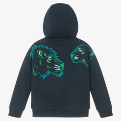 KENZO KIDS Boys Blue Tiger & Friends Zip-Up Hoodie -Outlet Little Gents Set Store kenzo kids boys blue tiger friends zip up hoodie 502198 df296d1e02bdedcf3146d4cb6fc3407f9157fbce