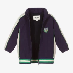 KENZO KIDS Boys Blue Tiger Zip-Up Top -Outlet Little Gents Set Store kenzo kids boys blue tiger zip up top 439643 78bc9aaf25f91b693be4c1e8e356e9382bb68a33