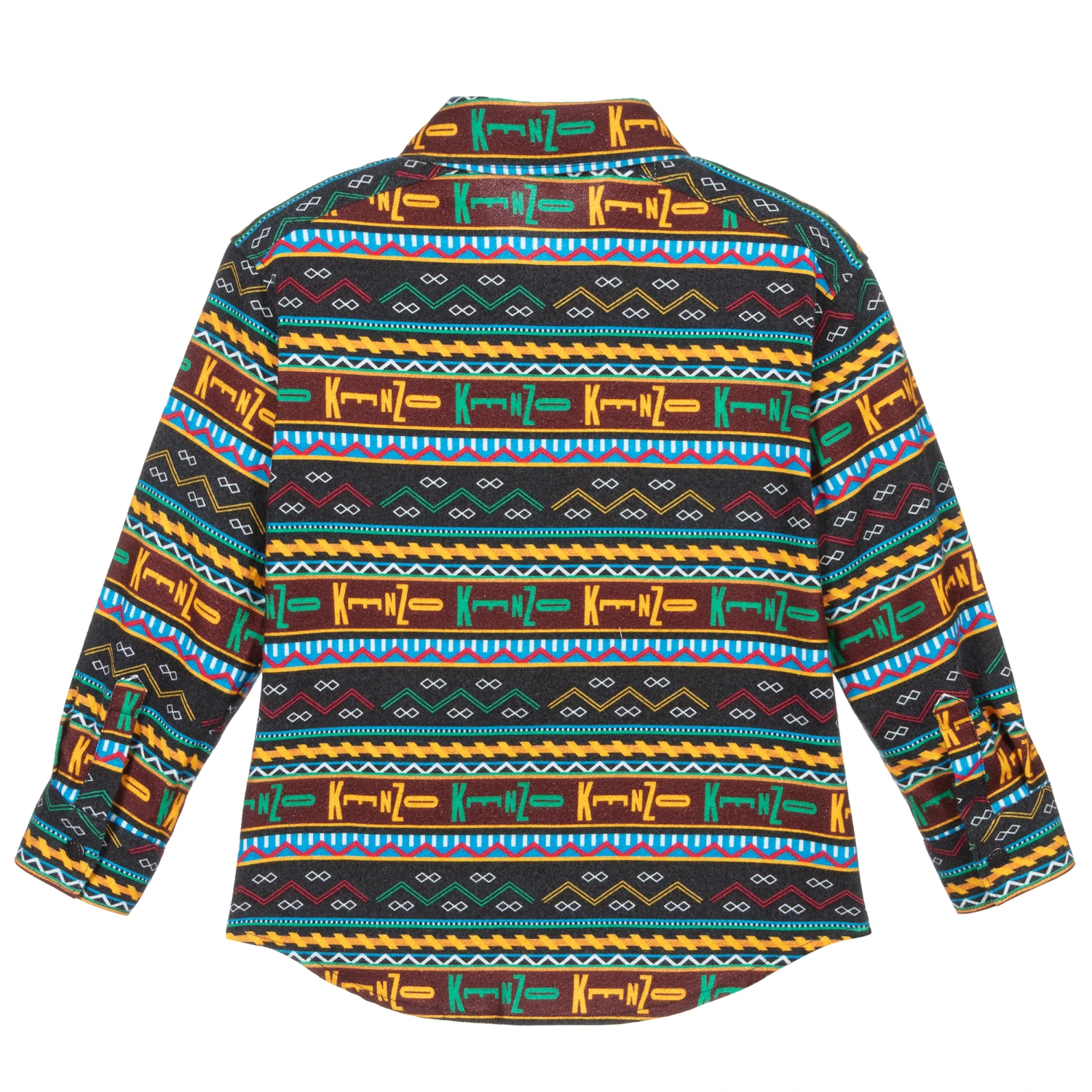 KENZO KIDS Boys Cotton Logo Shirt 3 KENZO KIDS Boys Cotton Logo Shirt - Image 3