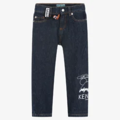KENZO KIDS Boys Dark Blue Denim Jeans