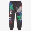 KENZO KIDS Boys Grey Cotton Joggers