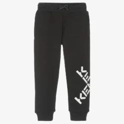 KENZO KIDS Boys Grey Logo Joggers