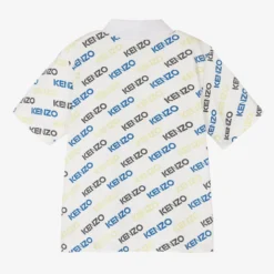 KENZO KIDS Boys White Cotton Logo Polo Shirt -Outlet Little Gents Set Store kenzo kids boys white cotton logo polo shirt 502396 4679b5568efe0f2019c34119a54ad1be15d47cc1