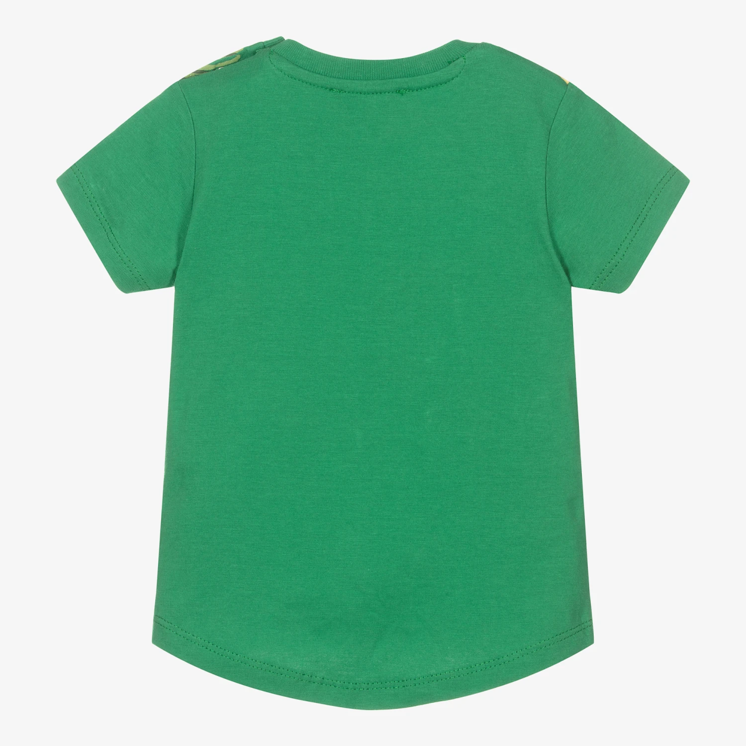 KENZO KIDS Green Cotton Tiger T-Shirt 2 KENZO KIDS Green Cotton Tiger T-Shirt - Image 2