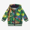 KENZO KIDS Green Tropical Zip-Up Top