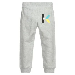 KENZO KIDS Grey K Logo Joggers -Outlet Little Gents Set Store kenzo kids grey k logo joggers 363108 f724663144bdba616ddaf8435b0844c949cbc4d9