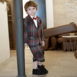 Kidiwi Boys Grey & Red Tartan Suit -Outlet Little Gents Set Store kidiwi boys grey red tartan suit 339829 985f6e64b5714162f6600111f19ada17643bd2f6 outfit