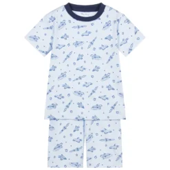 Kissy Kissy Boys Blue Pima Cotton Pyjamas