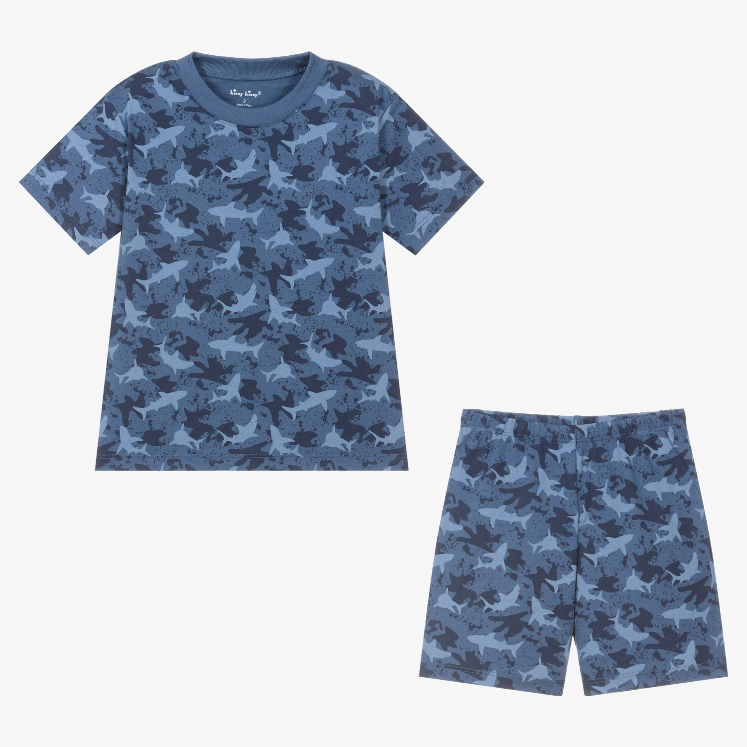 Kissy Kissy Boys Shark Shivers Short Pyjamas 3 Kissy Kissy Boys Shark Shivers Short Pyjamas - Image 3