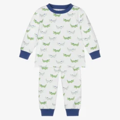 Kissy Kissy Boys White Alligator Pyjamas