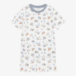 Kissy Kissy Boys White Pima Short Pyjamas