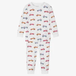 Kissy Kissy Boys White Speedway Pups Cotton Pyjamas