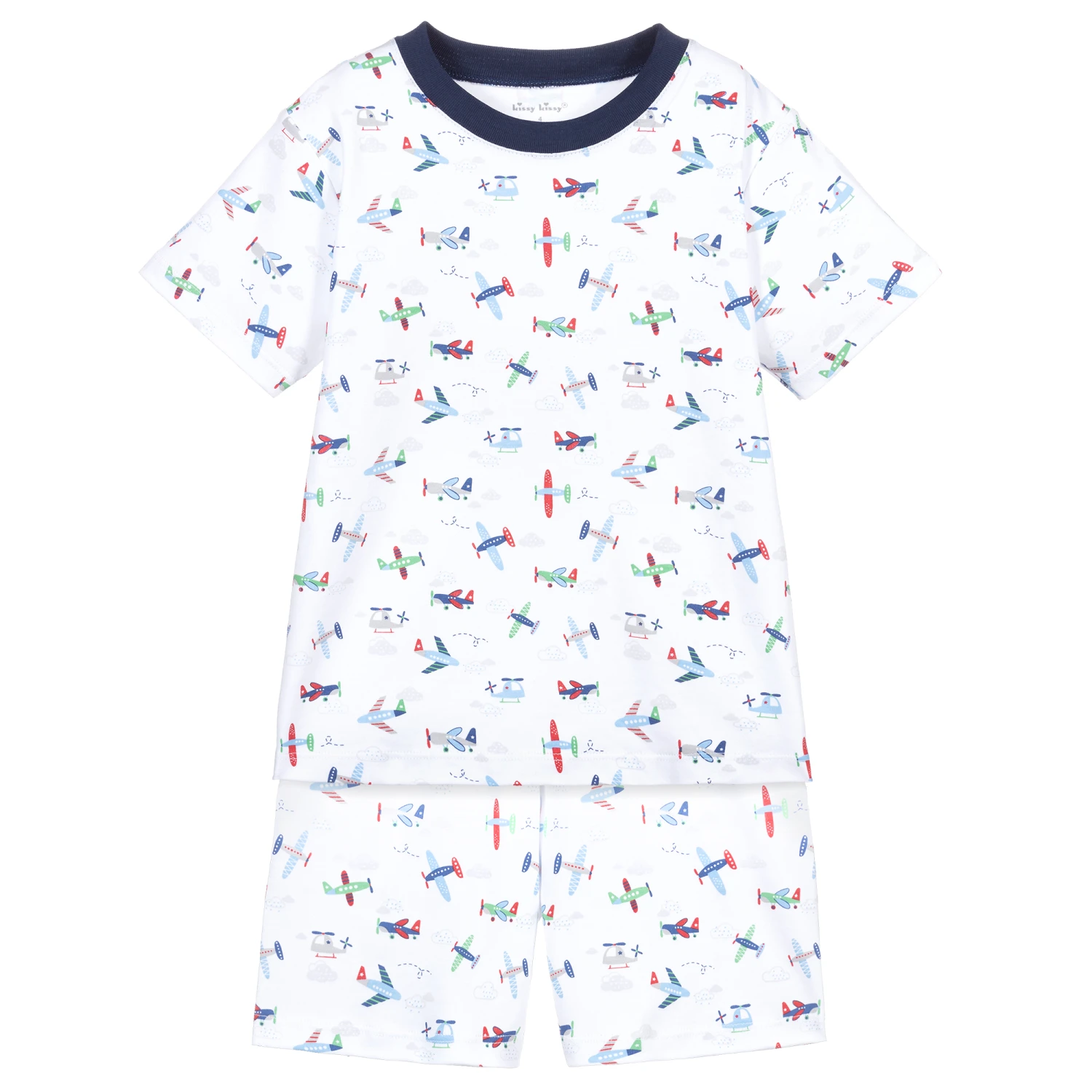 Kissy Kissy Pima Cotton Aeroplane Pyjamas 1 Kissy Kissy Pima Cotton Aeroplane Pyjamas