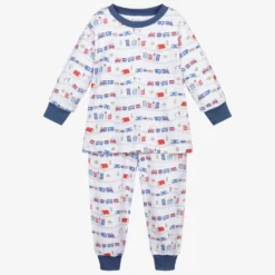 Kissy Kissy Pima Cotton Trains Pyjamas