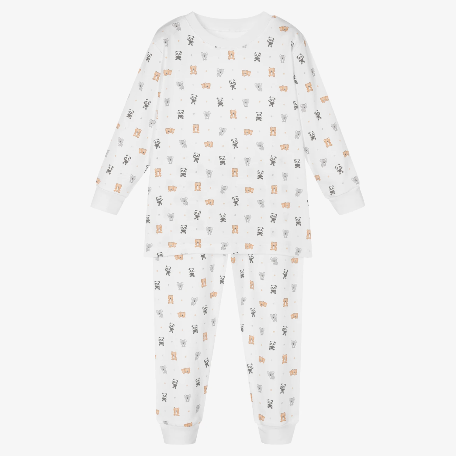 Kissy Kissy Kissy Love White Pima Cotton Pyjamas 1 Kissy Kissy Kissy Love White Pima Cotton Pyjamas