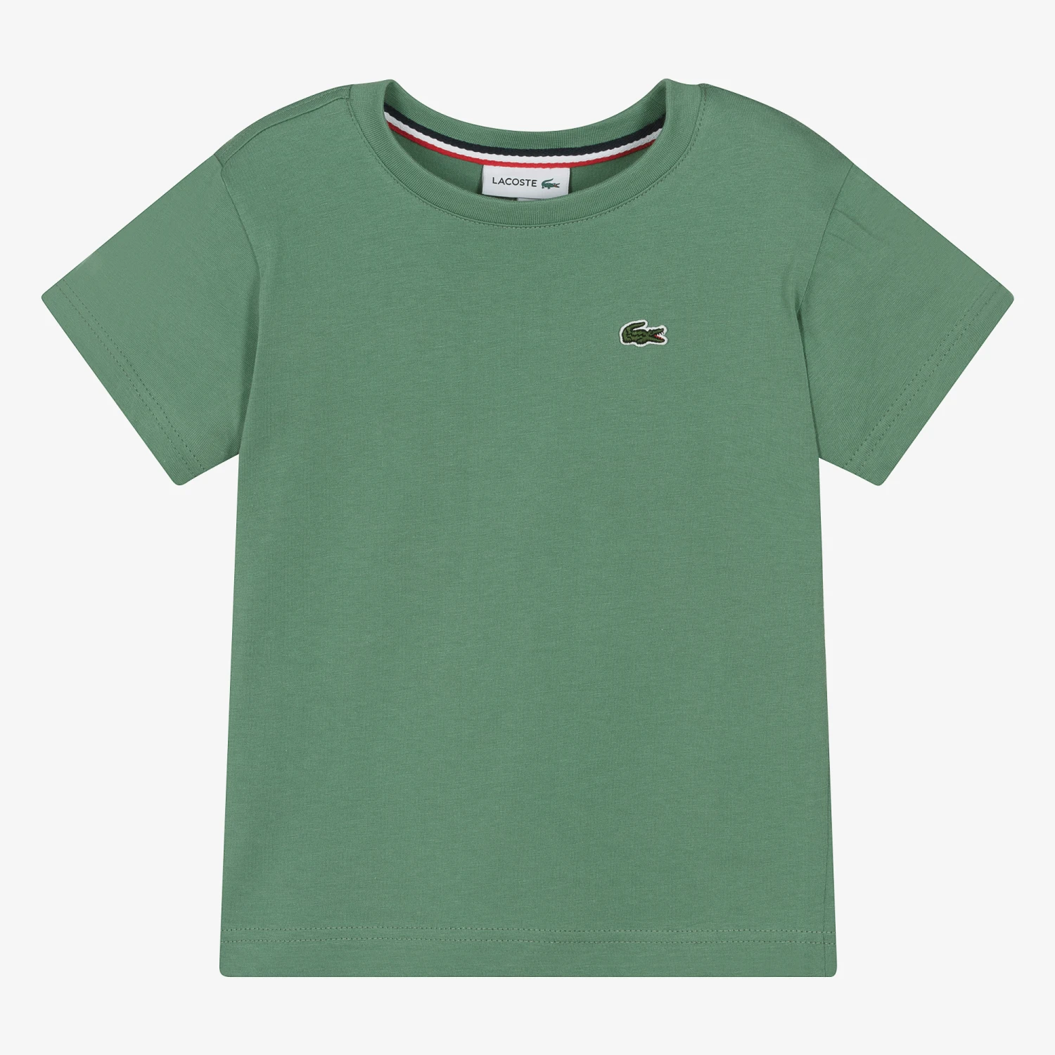 Lacoste Boys Green Cotton T-Shirt 1 Lacoste Boys Green Cotton T-Shirt