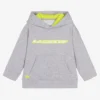 Lacoste Boys Grey Marl Logo Hoodie