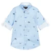 Lapin House Blue & White Stripe Shirt