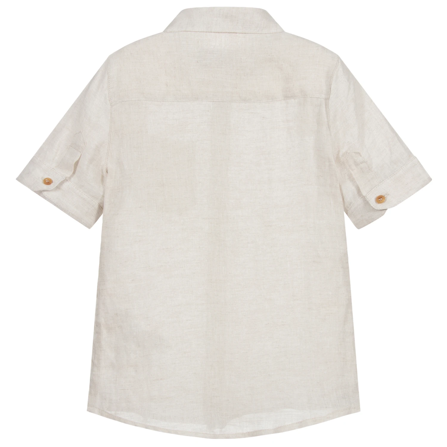 Lapin House Boys Beige Linen Shirt 2 Lapin House Boys Beige Linen Shirt - Image 2