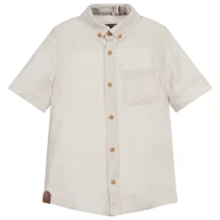 Lapin House Boys Beige Linen Shirt