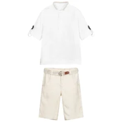Lapin House Boys Beige Linen Shorts Set -Outlet Little Gents Set Store lapin house boys beige linen shorts set 365872 d96fb8e124e1a3ac16f37b102612371b3664f049