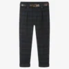 Lapin House Boys Blue Checked Trousers