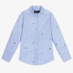 Lapin House Boys Blue Cotton Logo Shirt 7 Lapin House Boys Blue Cotton Logo Shirt -Outlet Little Gents Set Store lapin house boys blue cotton logo shirt 423681 55642752d4b44b87bc70f01a0cae84043e9d93d7