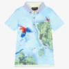Lapin House Boys Blue Cotton Polo Shirt