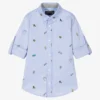 Lapin House Boys Blue Oxford Cotton Shirt