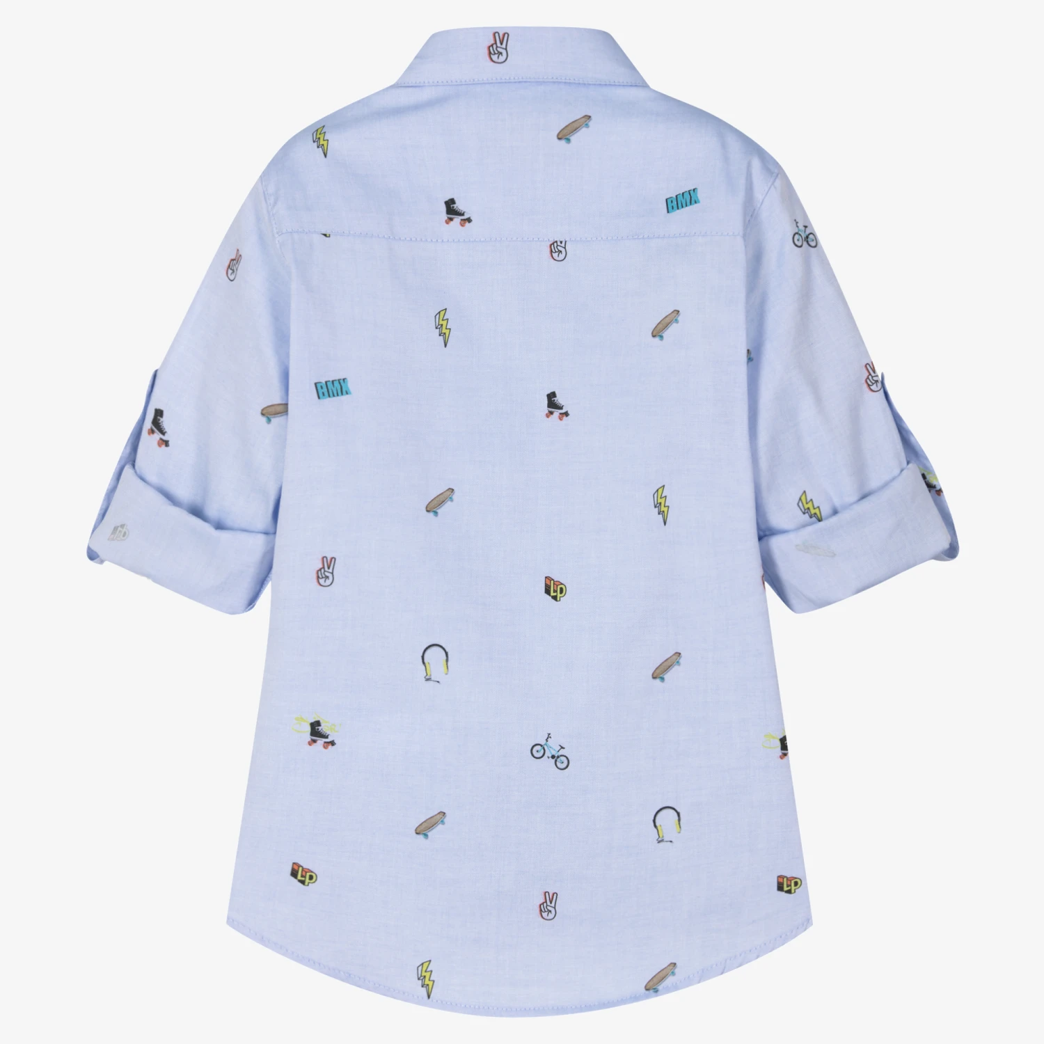 Lapin House Boys Blue Oxford Cotton Shirt 3 Lapin House Boys Blue Oxford Cotton Shirt - Image 3